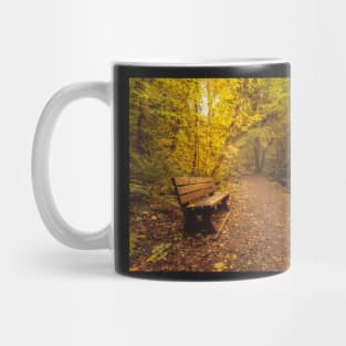 An Autumnal Bench Mug